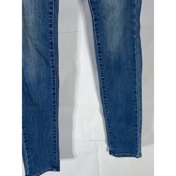 UNIQLO Women's Dark Blue Skinny Denim Straight-Leg Regular-Fit Jean SZ 24X33 - Picture 5 of 8